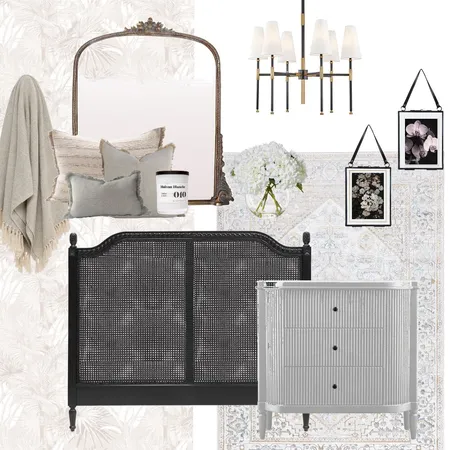 French Style Guest Bedroom Interior Design Mood Board by LaraFernz on Style Sourcebook