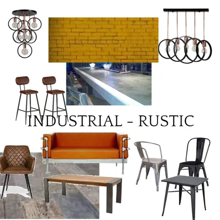 CAFE INDUSTRIAL Interior Design Mood Board by margaritalioumani on Style Sourcebook