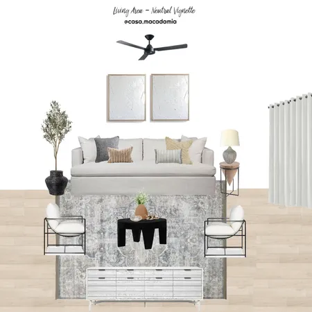 Living Area - Neutral Vignette Interior Design Mood Board by Casa Macadamia on Style Sourcebook