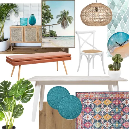 Coastal boho dining Interior Design Mood Board by Jenny Blume design & feng shui on Style Sourcebook