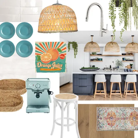 Coastal boho kitchen Interior Design Mood Board by Jenny Blume design & feng shui on Style Sourcebook