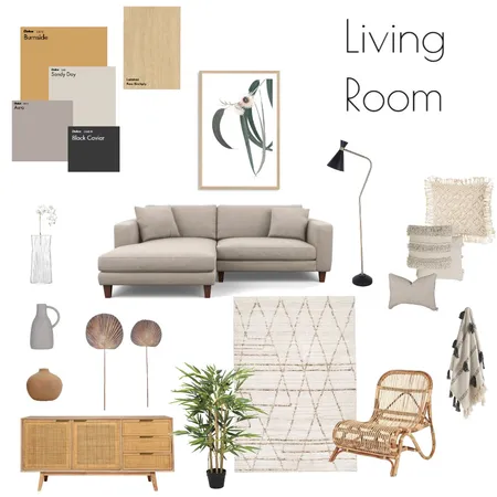 japandi living room Interior Design Mood Board by nauticashaari on Style Sourcebook