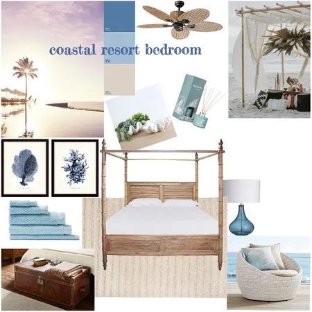 coastal resort style bedrrom Interior Design Mood Board by sophiasun on Style Sourcebook