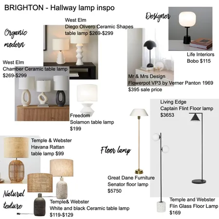 Brighton lamp inspo Interior Design Mood Board by Susan Conterno on Style Sourcebook