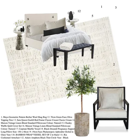 Bedroom 4 Interior Design Mood Board by jadeashleighx on Style Sourcebook