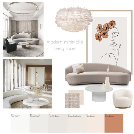 Modern Minimalist Living Room Interior Design Mood Board by naadddssss.xx on Style Sourcebook