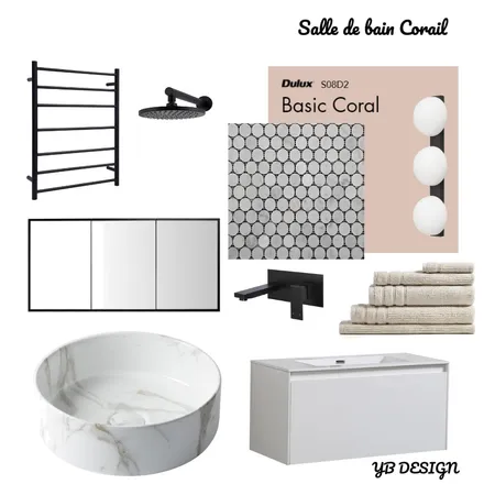 Salle de bain Corail Interior Design Mood Board by FREEAZUR YB DESIGN on Style Sourcebook