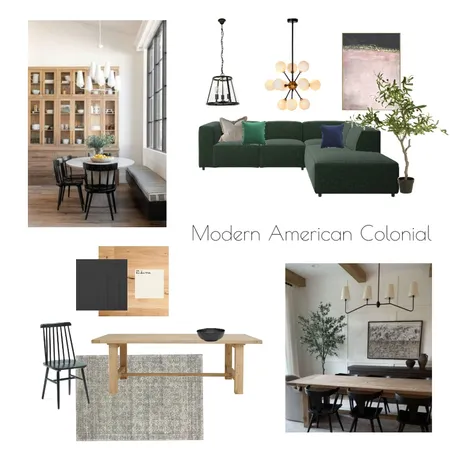 Modern American Colonial Interior Design Mood Board by rshorsfall@gmail.com on Style Sourcebook