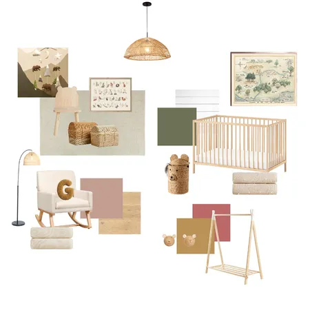 Module 10 Baby Room Sample Board Interior Design Mood Board by jennamatys on Style Sourcebook