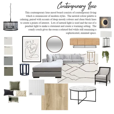 Mod 3 living final Interior Design Mood Board by Amanda Travers on Style Sourcebook