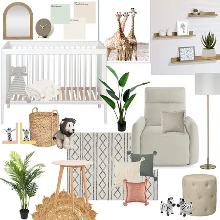 Safari Themed Nursery Interior Design Mood Board by AmyAhfy on Style Sourcebook