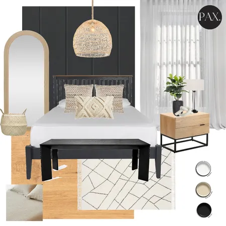 Moody Bedroom Interior Design Mood Board by PAX Interior Design on Style Sourcebook