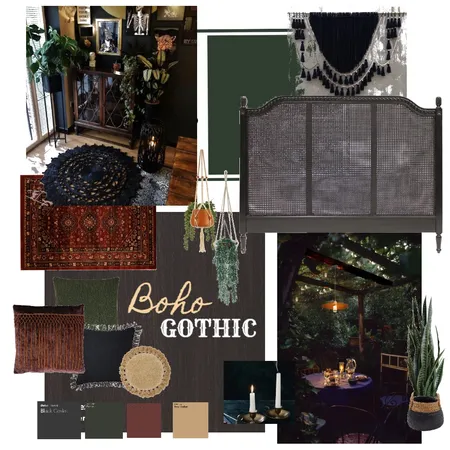 Boho Gothic Interior Design Mood Board by Roe on Style Sourcebook