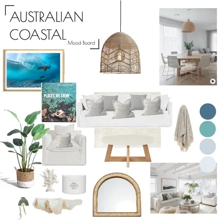 Australian Coastal Living Room Interior Design Mood Board by Reedesigns on Style Sourcebook
