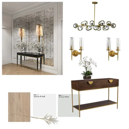 Foyer Antique Mirror Wall Interior Design Mood Board by Miriam Goldberger on Style Sourcebook