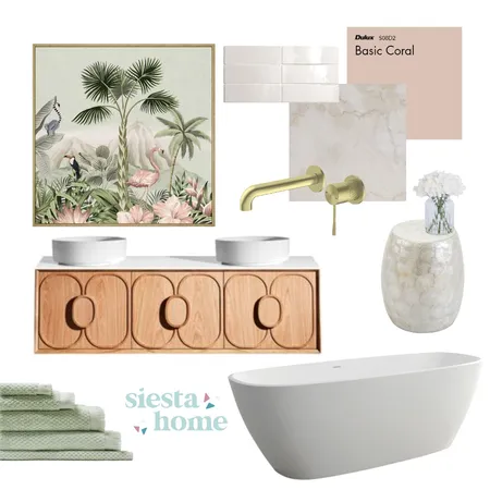Modern boho bathroom Interior Design Mood Board by Siesta Home on Style Sourcebook