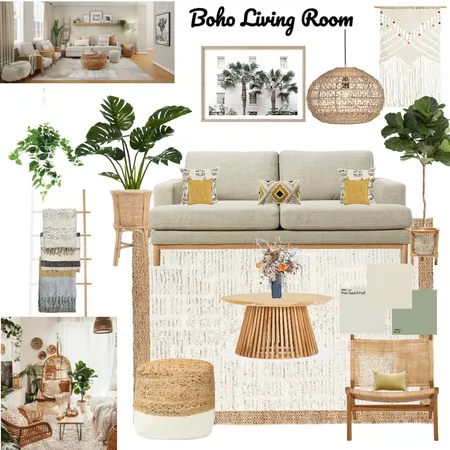 BoHo Interior Design Mood Board by firstlookstudios on Style Sourcebook