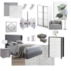 Grey bedroom Interior Design Mood Board by Anastasia U on Style Sourcebook