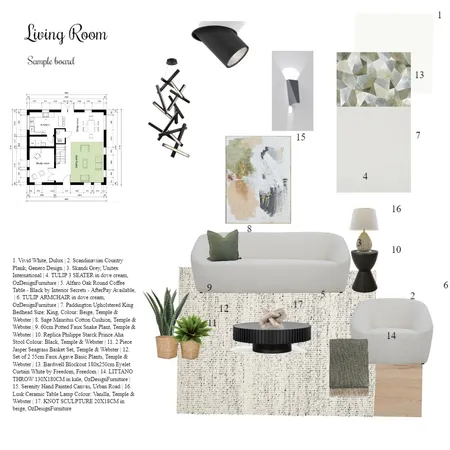 Assignment 10-Living room Interior Design Mood Board by zahrabedi on Style Sourcebook
