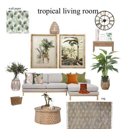 Tropical mood board Interior Design Mood Board by Anna An on Style Sourcebook