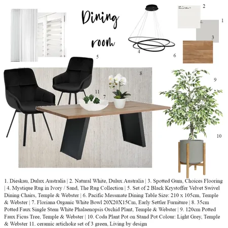 Dining room Interior Design Mood Board by Tunde H on Style Sourcebook