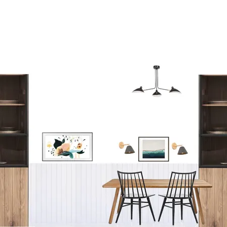 Dining room wood and white black Interior Design Mood Board by knadamsfranklin on Style Sourcebook