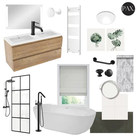 MVC Bathroom Reno Sample Board Interior Design Mood Board by PAX Interior Design on Style Sourcebook