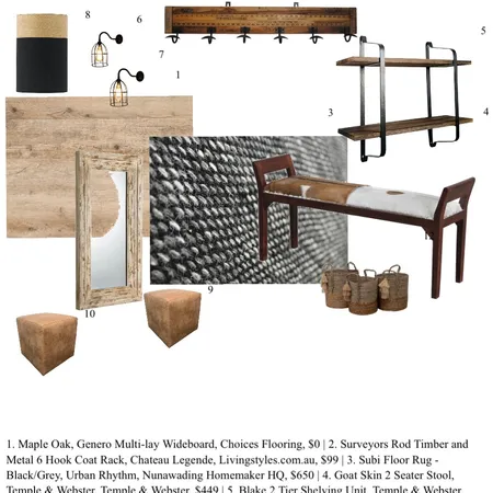 Alta entryway Interior Design Mood Board by gbmarston69 on Style Sourcebook