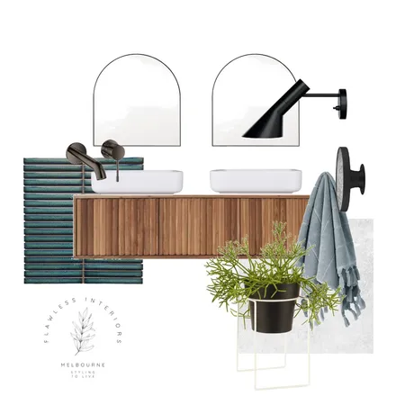 Aberfeldie Main Bathroom Interior Design Mood Board by Flawless Interiors Melbourne on Style Sourcebook