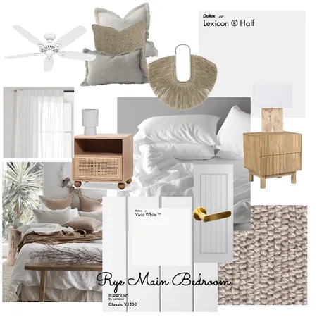 Rye MAIN bedroom Interior Design Mood Board by Yvette Wilson on Style Sourcebook