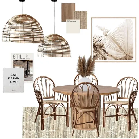 Neutral Dining Space Interior Design Mood Board by Ballantyne Home on Style Sourcebook