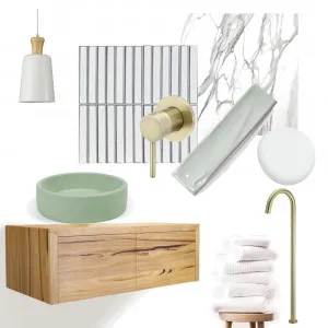 Sage bathroom Interior Design Mood Board by Stone and Oak on Style Sourcebook