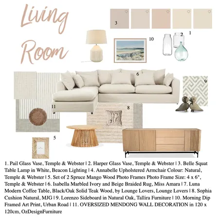 Living Room Interior Design Mood Board by murifue on Style Sourcebook
