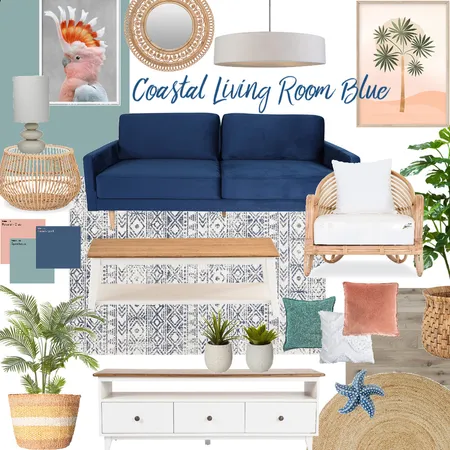 Coastal Living Room Blue Interior Design Mood Board by Jenny Blume design & feng shui on Style Sourcebook