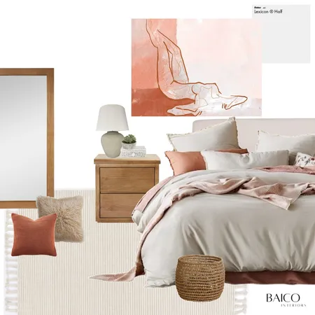 Terracotta hues, bedroom Interior Design Mood Board by Baico Interiors on Style Sourcebook