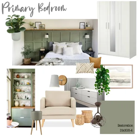 Primary Bedroom Interior Design Mood Board by ebirak on Style Sourcebook