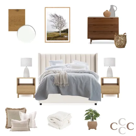 Bedroom 3 Bruce Lake - Terra Baltic Interior Design Mood Board by CC Interiors on Style Sourcebook