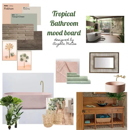 Tropical bathroom Interior Design Mood Board by Amatos21 on Style Sourcebook