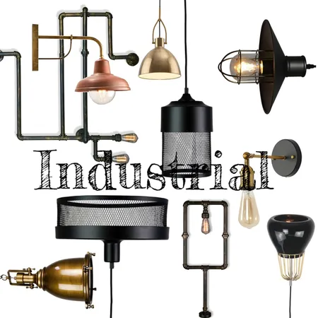 Industrial Lighting Interior Design Mood Board by LaraFernz on Style Sourcebook