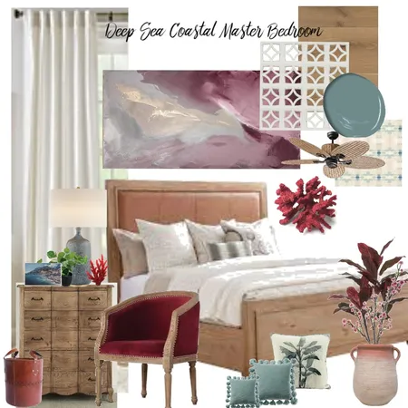 Deep Sea Coastal Master Bedroom Interior Design Mood Board by Mfors on Style Sourcebook