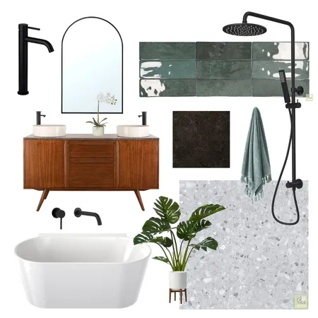 Robertson Main Bathroom Interior Design Mood Board by Maven Interior Design on Style Sourcebook