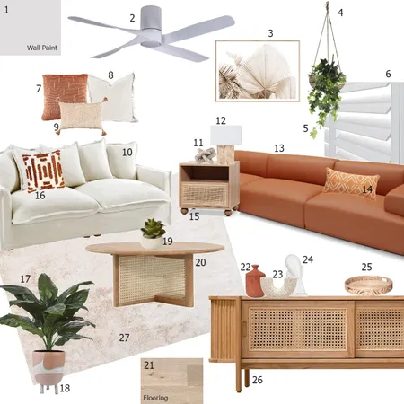 Living Sample Board Interior Design Mood Board by AJ Lawson Designs on Style Sourcebook