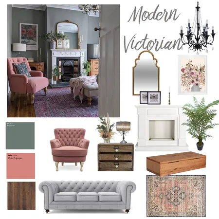 Victorian Living Room Interior Design Mood Board by Little Mosquito on Style Sourcebook