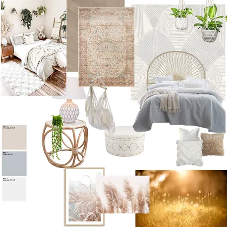 Boho Luxe Bedroom Interior Design Mood Board by KTDesign on Style Sourcebook