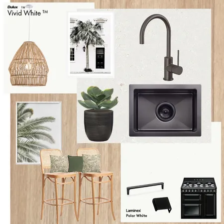 Kitchen Idea 2 Black and coastal Interior Design Mood Board by tlmartin on Style Sourcebook