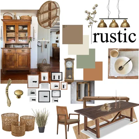 rustic Interior Design Mood Board by ashleyrosebarbush on Style Sourcebook