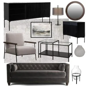 Formal Lounge - Mixed Walnut & Black Interior Design Mood Board by Moniza on Style Sourcebook