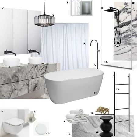 our ensuite Interior Design Mood Board by teresa arena on Style Sourcebook