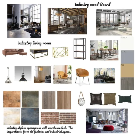 Industry Mood Board Interior Design Mood Board by ann jin on Style Sourcebook