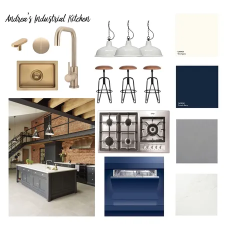 Andrea’s Industrial Kitchen Interior Design Mood Board by Shona's Designs on Style Sourcebook